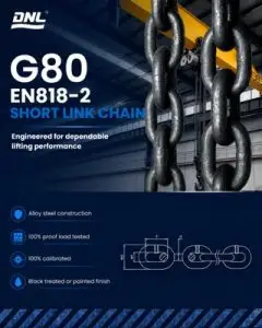 DNL G80 EN818-2 Short Link Chain